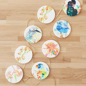 Ceramic Coasters | Purple Leaf Collective