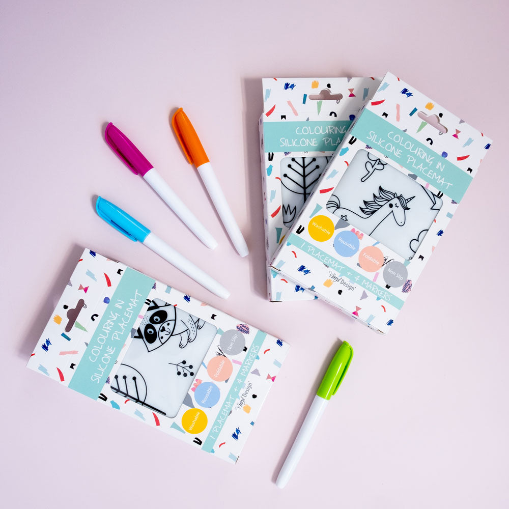 Colouring In Silicone Placemats | Purple Leaf Collective