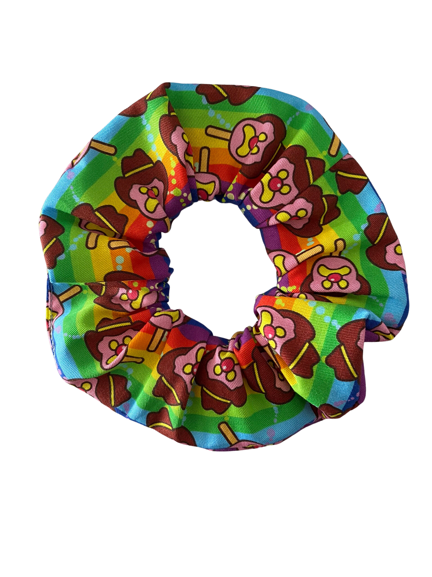 Bubble O'Bill Rainbow Scrunchie