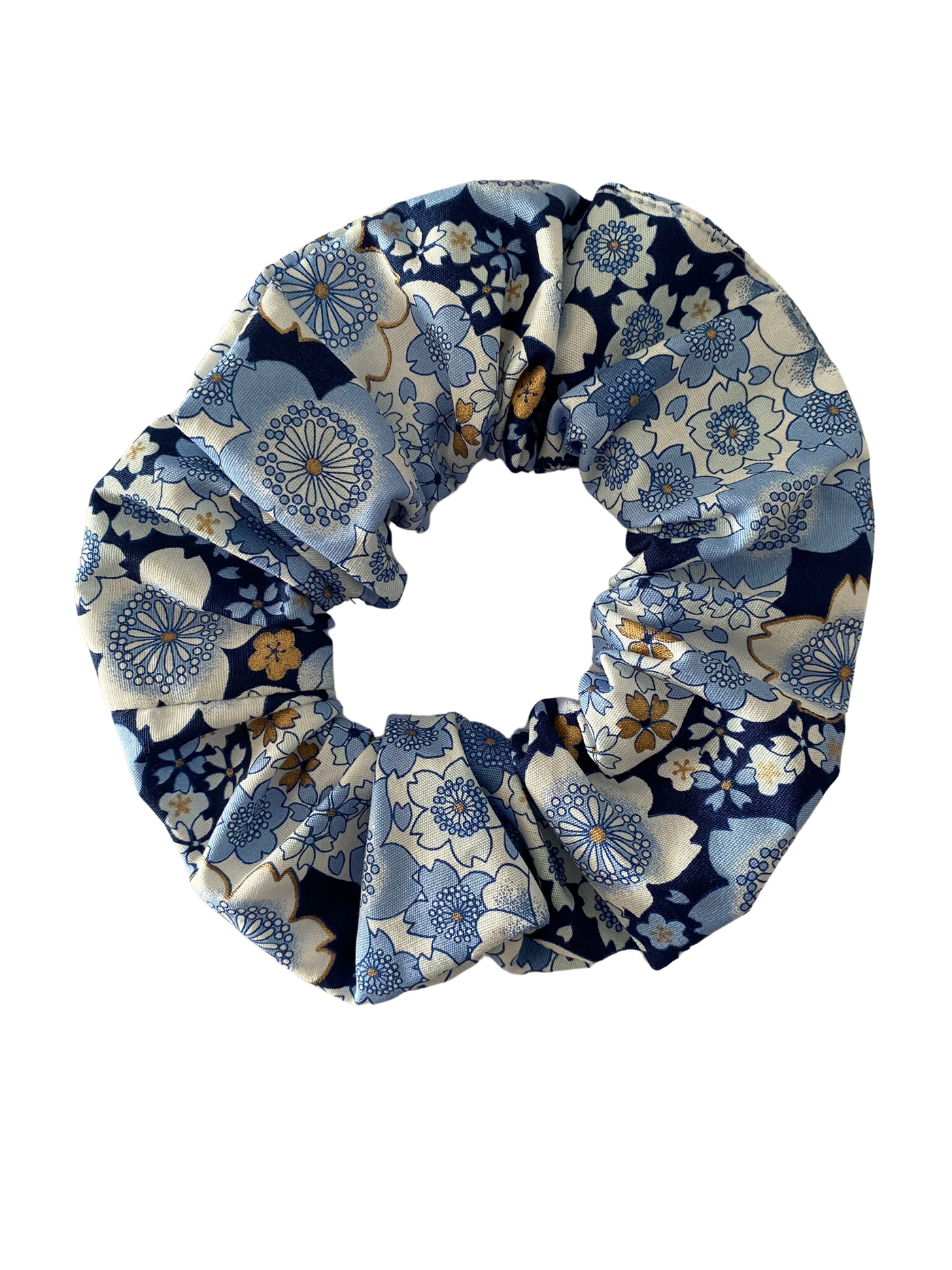 Delft Blue Patterns Scrunchie