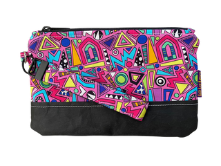 80's Pink Wristlet Bag