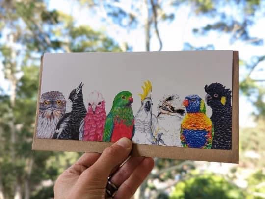Australian Native Bird Parade Card
