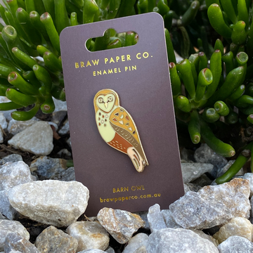 Barn Owl Enamel Pin