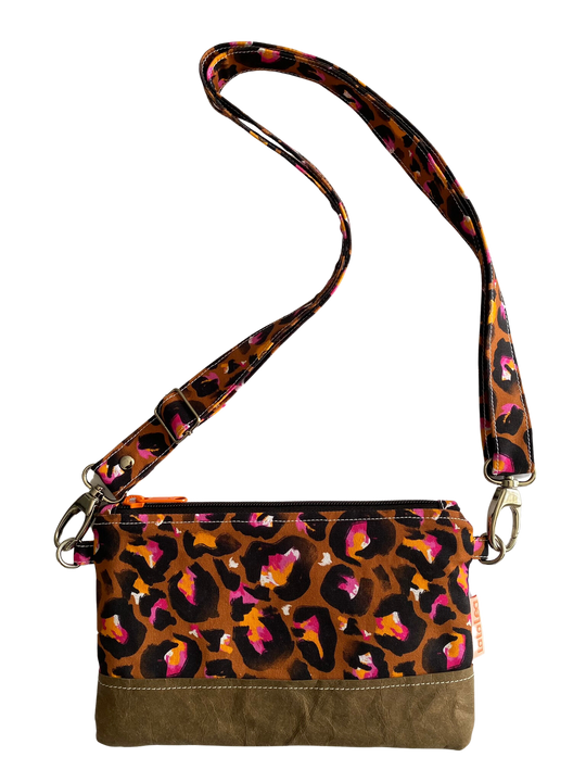 Bronze Leopard Crossbody Bag