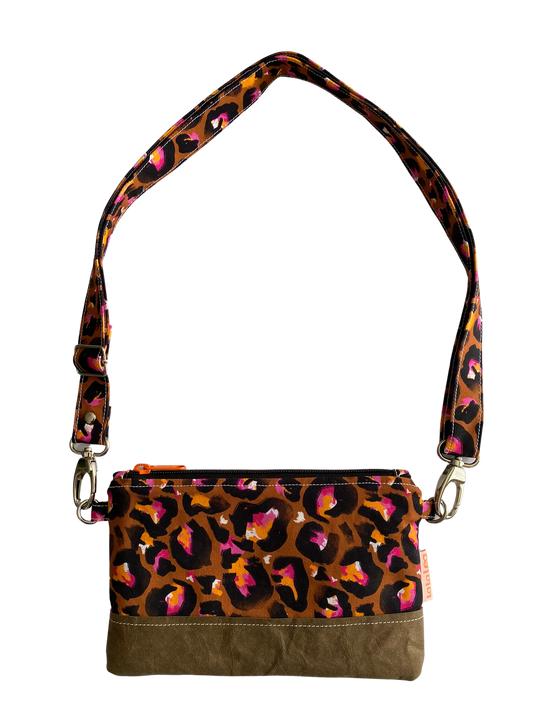 Bronze Leopard Crossbody Bag