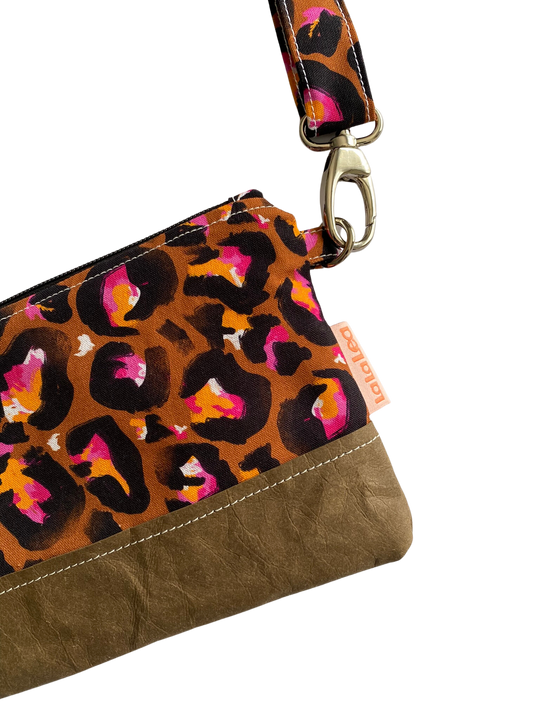 Bronze Leopard Crossbody Bag