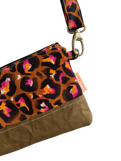Bronze Leopard Crossbody Bag
