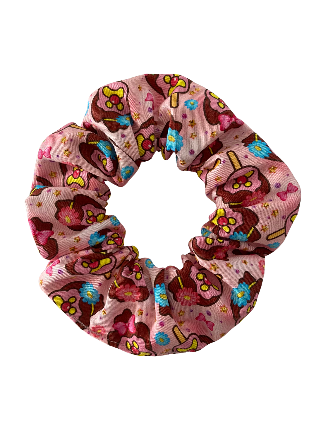 Bubble O'Bill Pink Bows Scrunchie