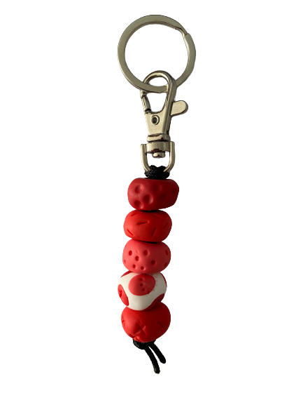 Bubbles Red Keyring