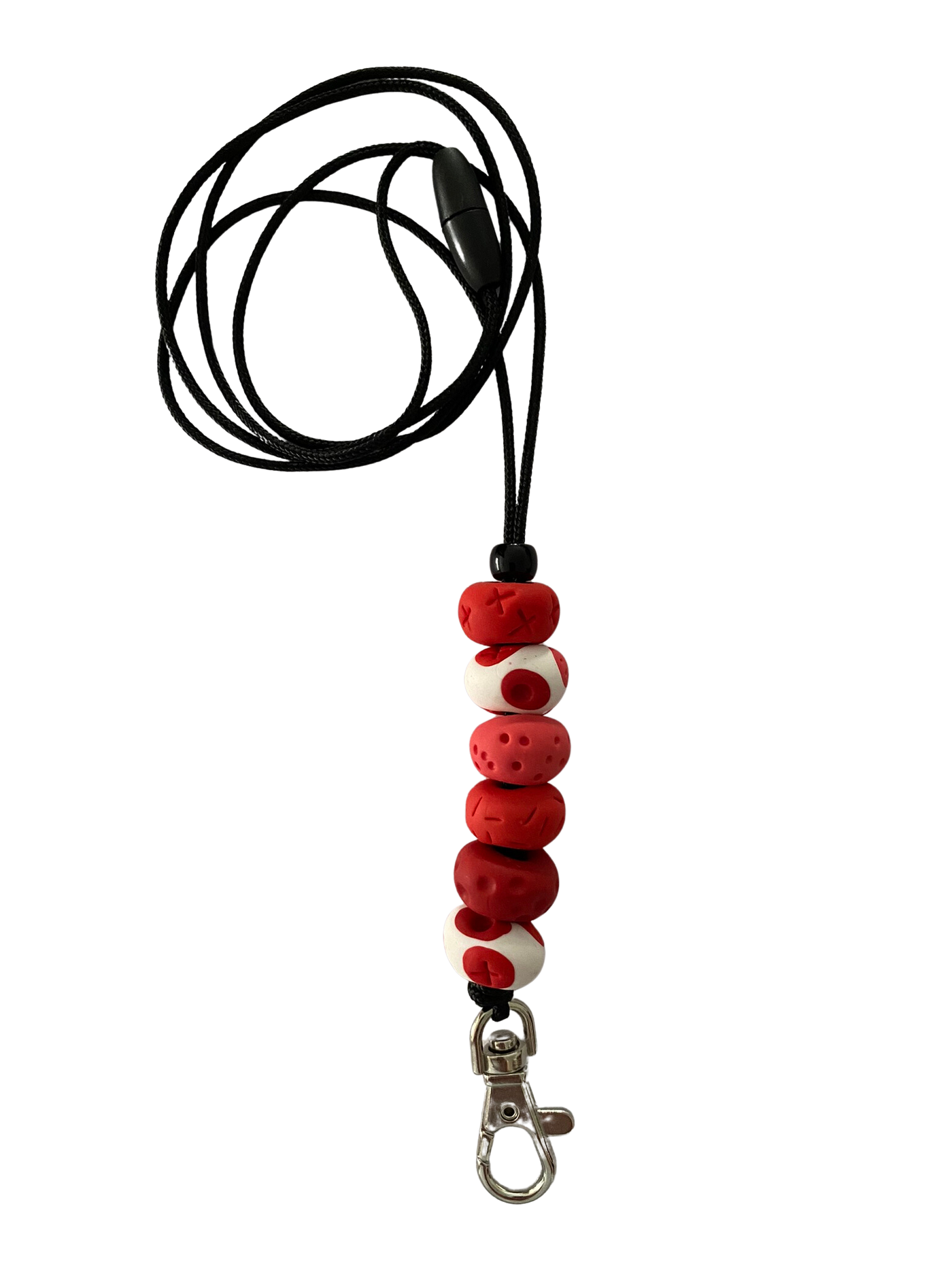 Bubbles Red Lanyard