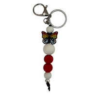 Butterfly Multi Coloured Keyring