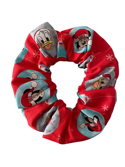 Christmas Baubles Mickey All The Gang Scrunchie