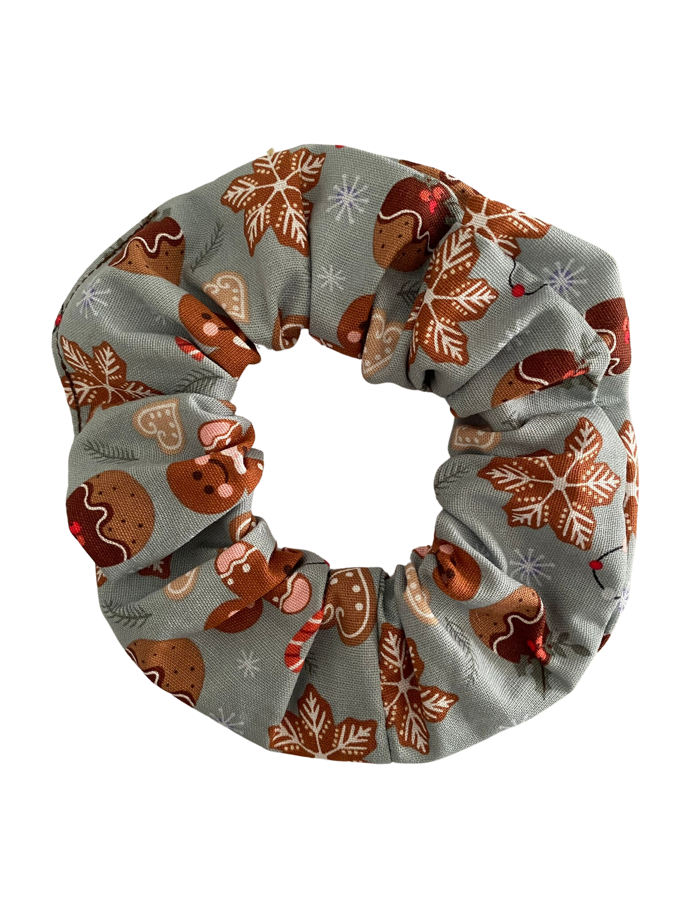 Christmas Gingerbread Pudding Scrunchie