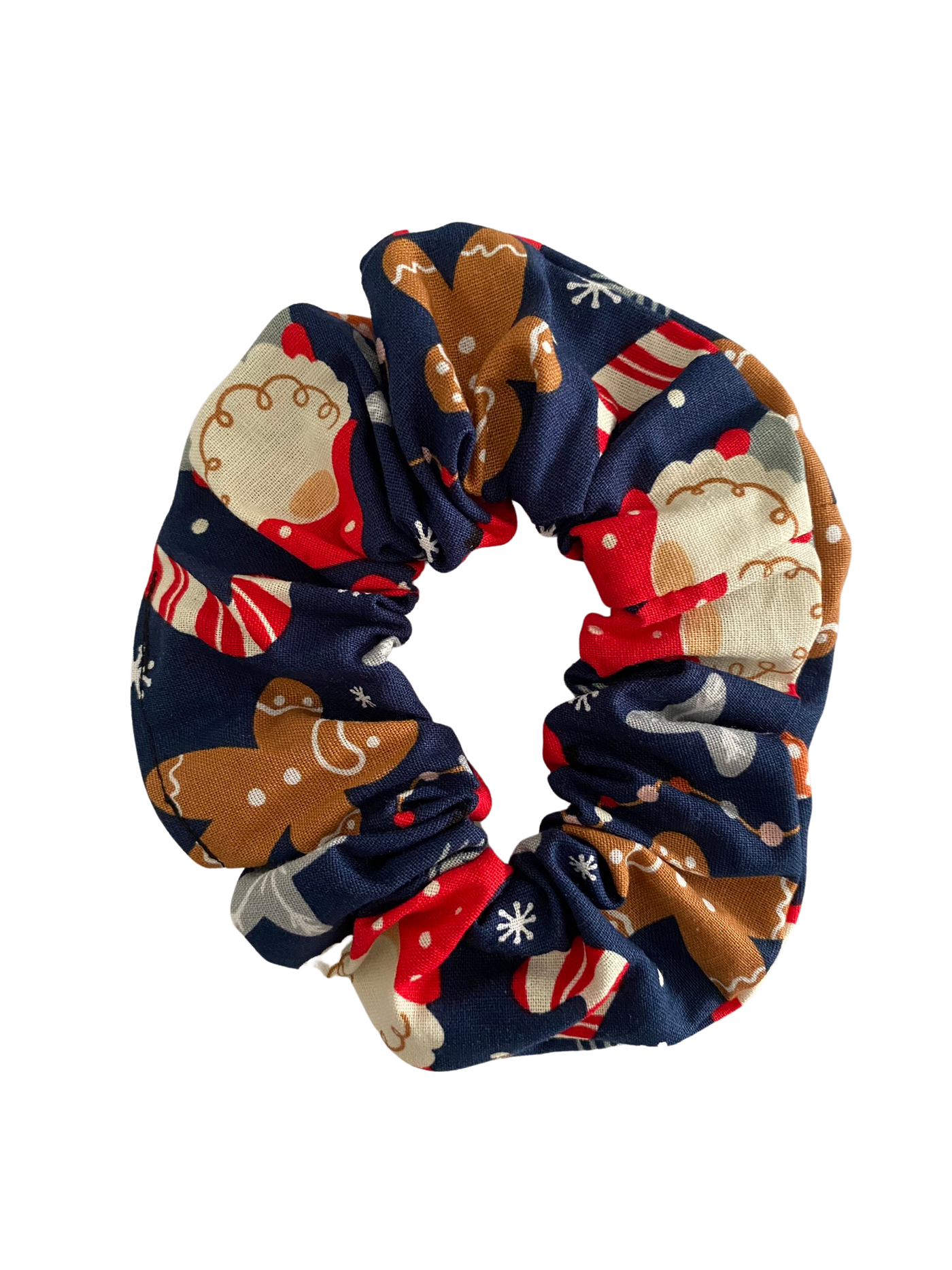 Christmas Gnomes Gingerbread Scrunchie