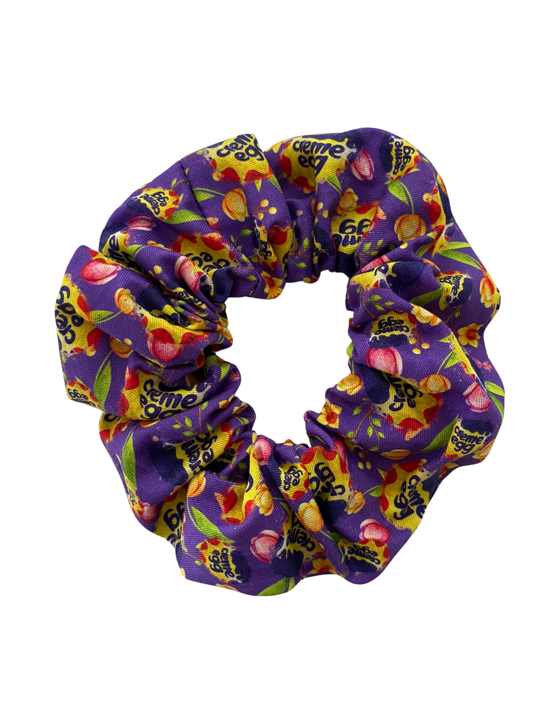 Creme Egg Purple Scrunchie Hair Tie