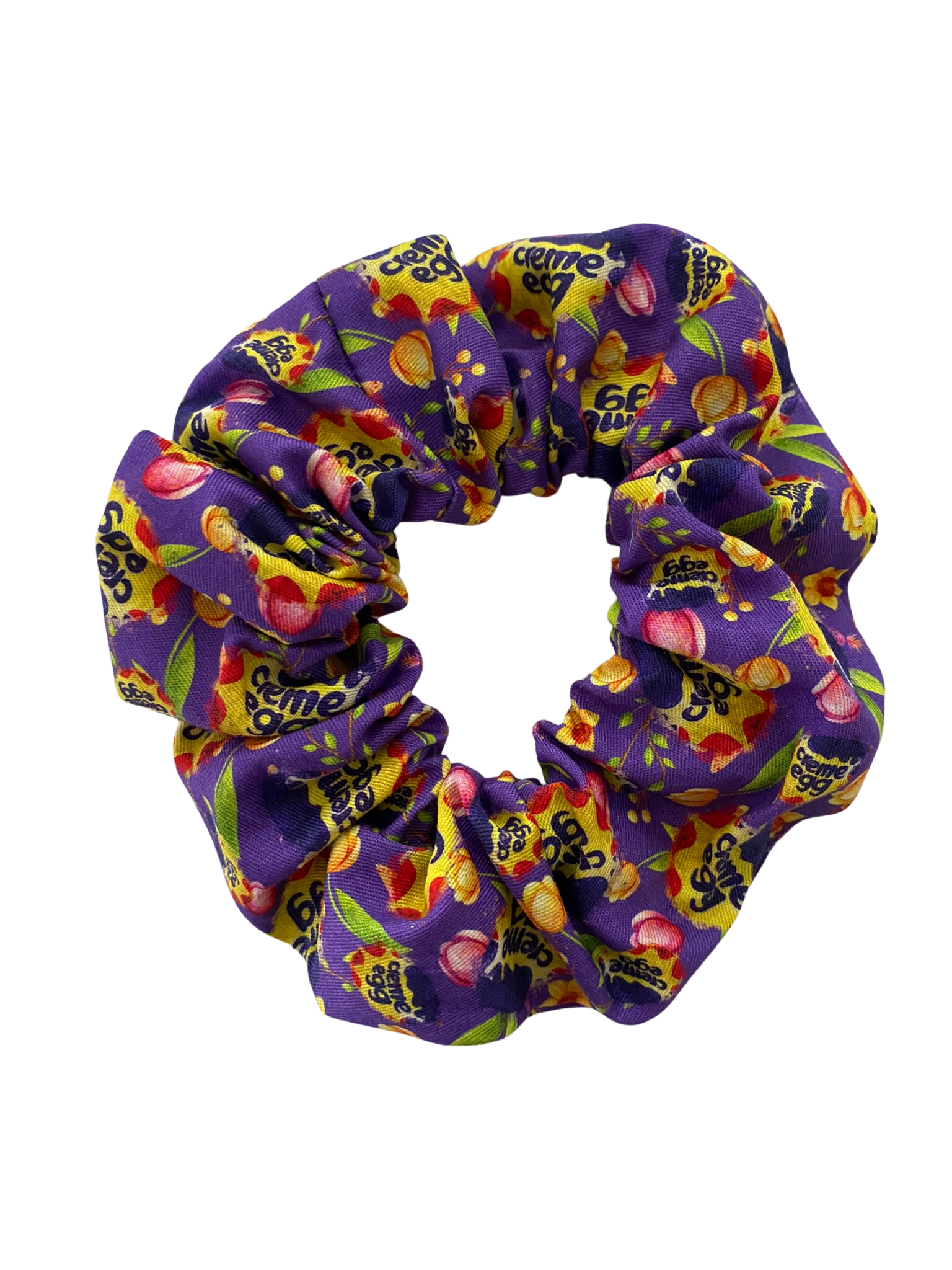 Creme Egg Purple Scrunchie Hair Tie