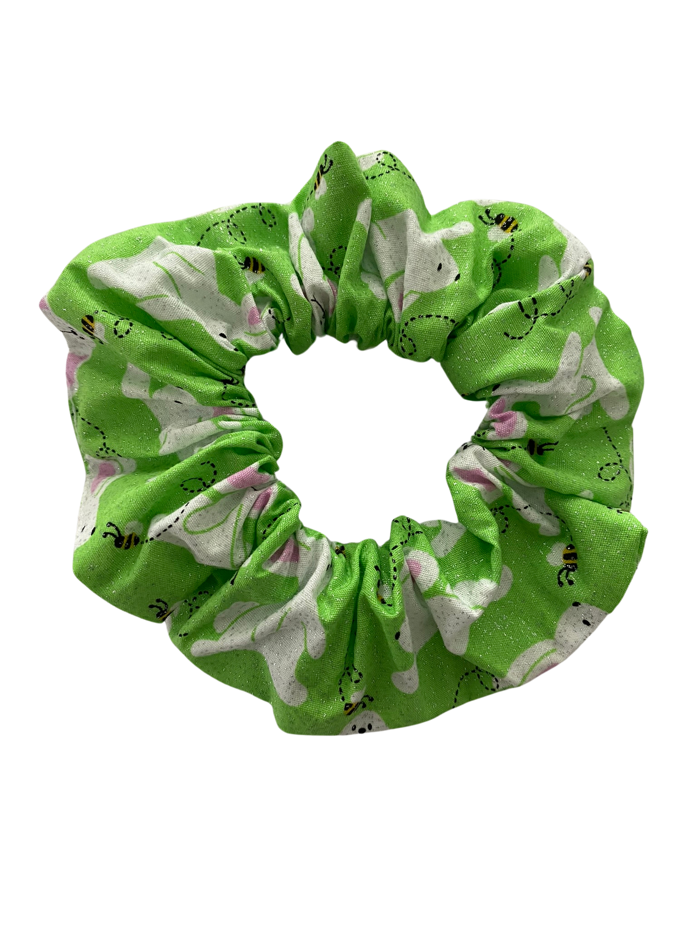 Flopsy Green Sparkle Scrunchie