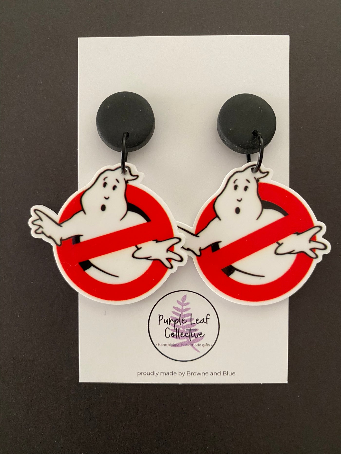 Ghostbusters Stud Dangle Earrings