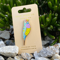 Gouldian Finch Enamel Pin