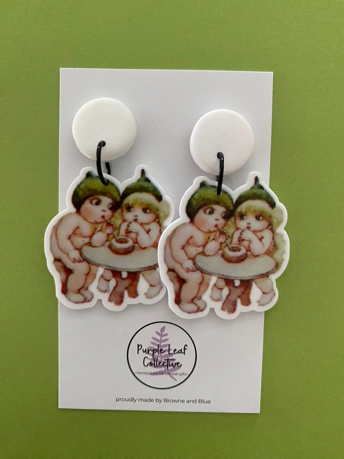 Gumnut Babies Stud Dangle Earrings