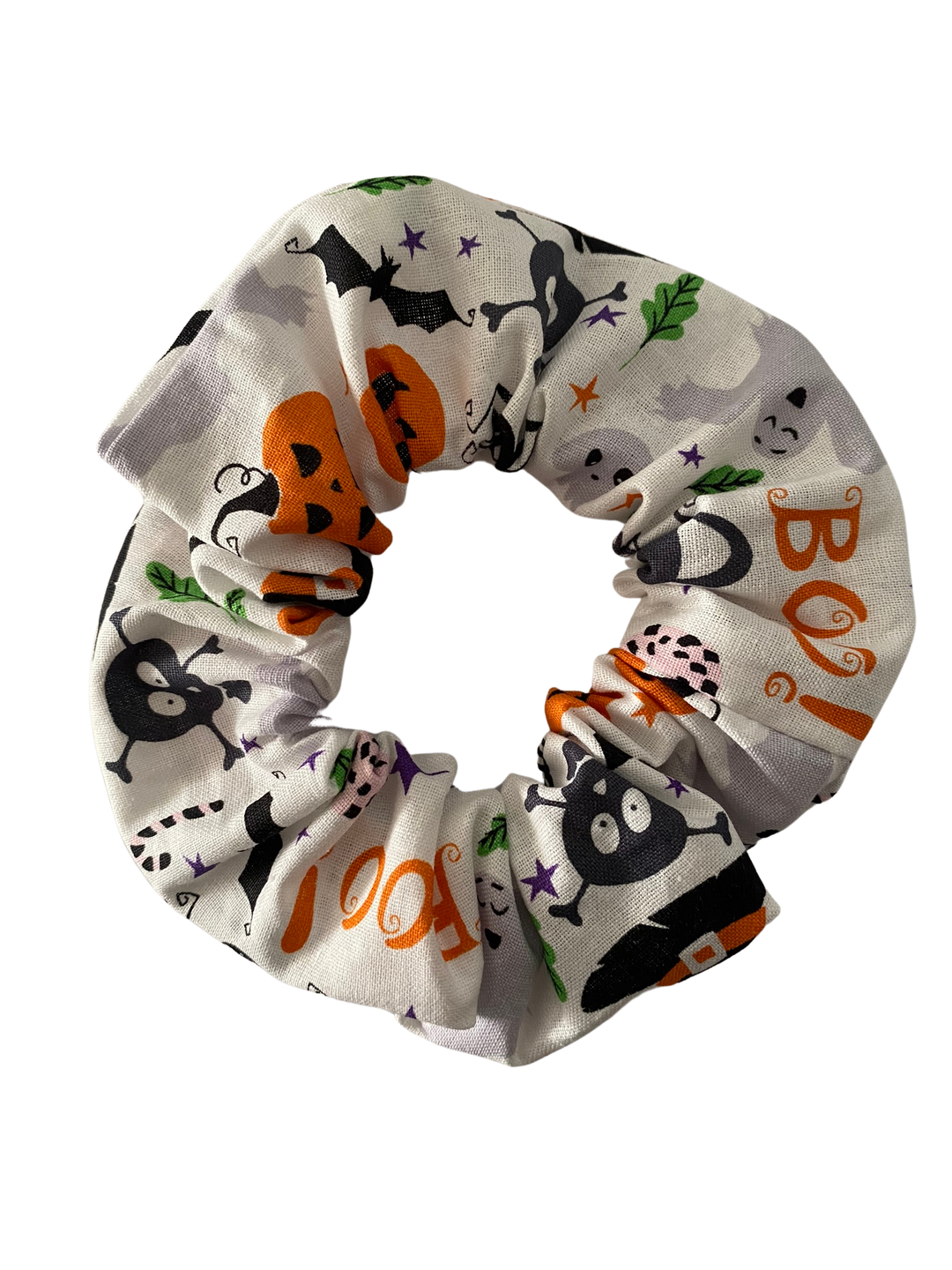 Halloween Cute Spook Ghost Boo Scrunchie