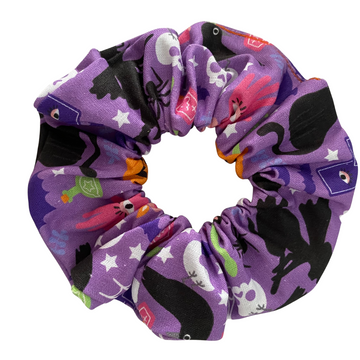 Halloween Black Cat Mix Scrunchie