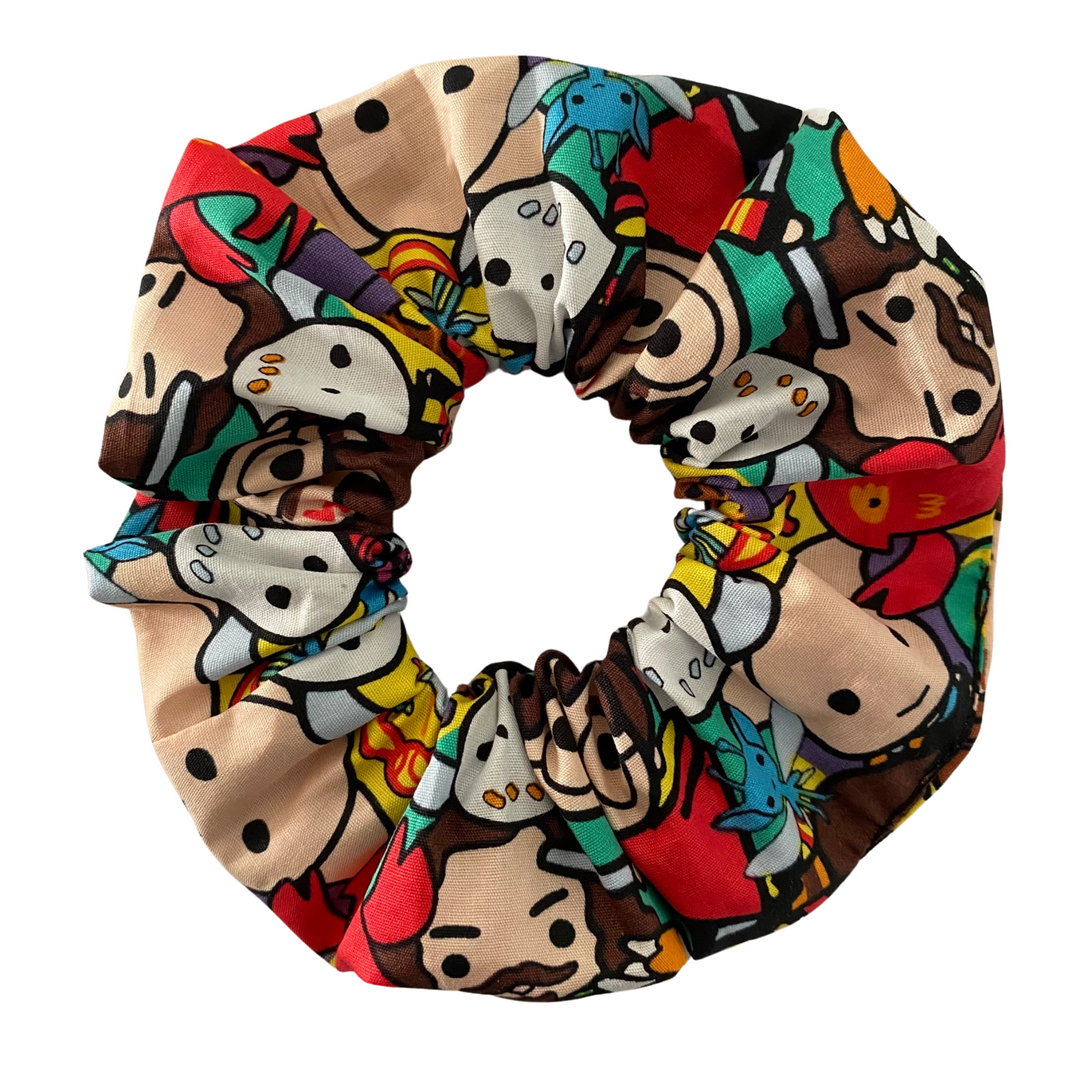 An all-over print scrunchie of your favourite characters from the Wizarding World—think Harry, Hermione, Ron, and more!