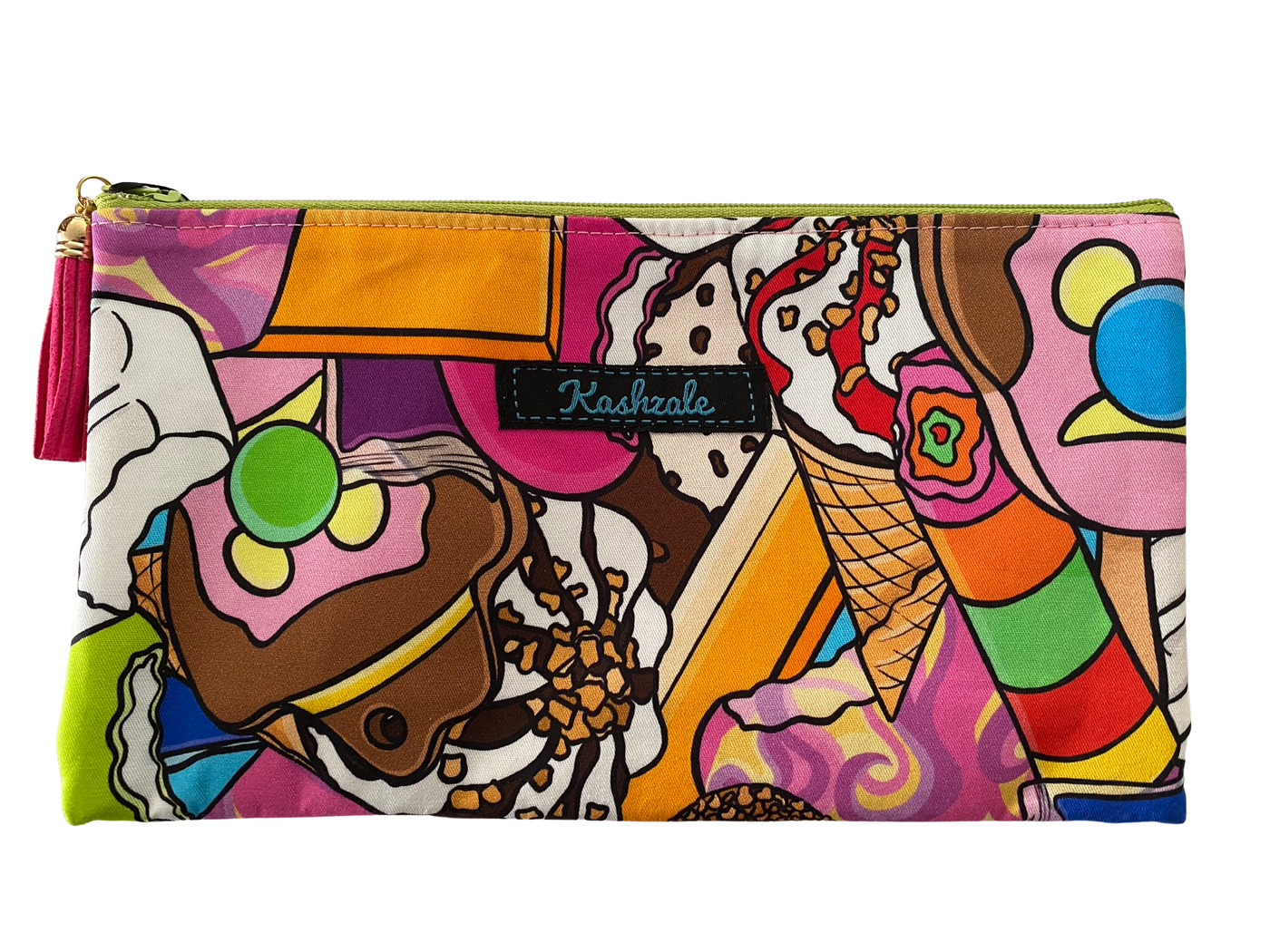 Iconic Ice Creams Large Size Zipper Pouch