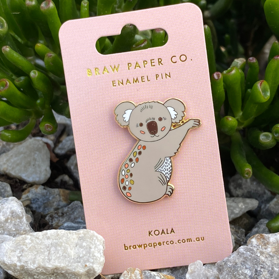 Koala Enamel Pin | Purple Leaf Collective