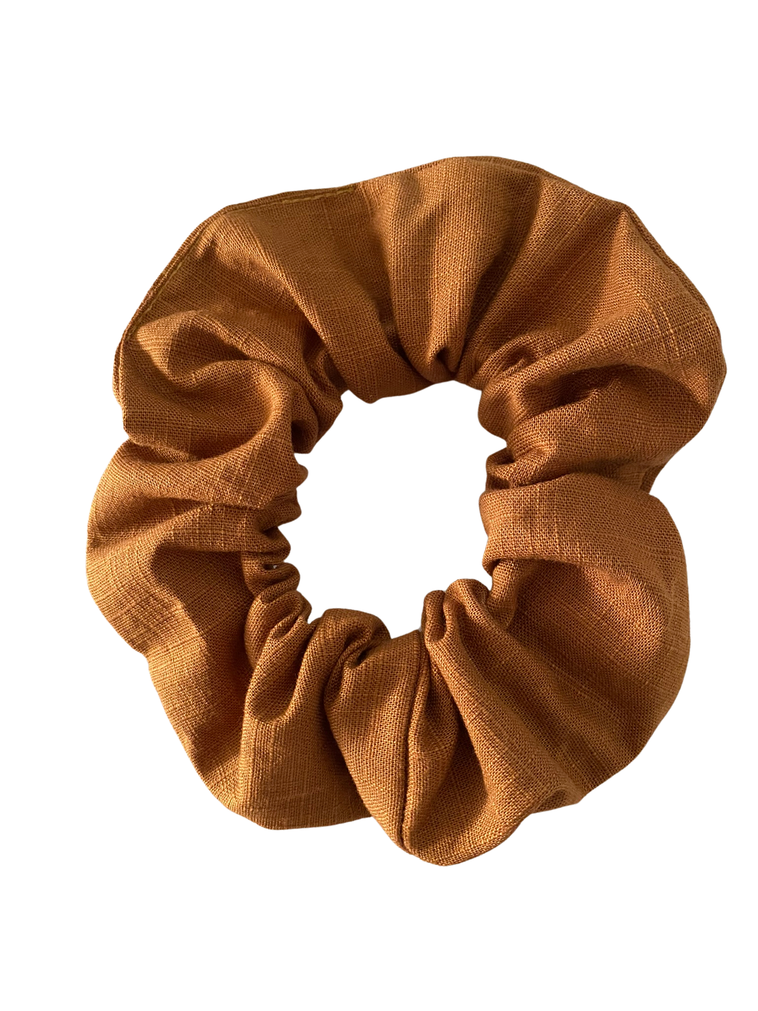 Mustard Seeds Linen Scrunchie