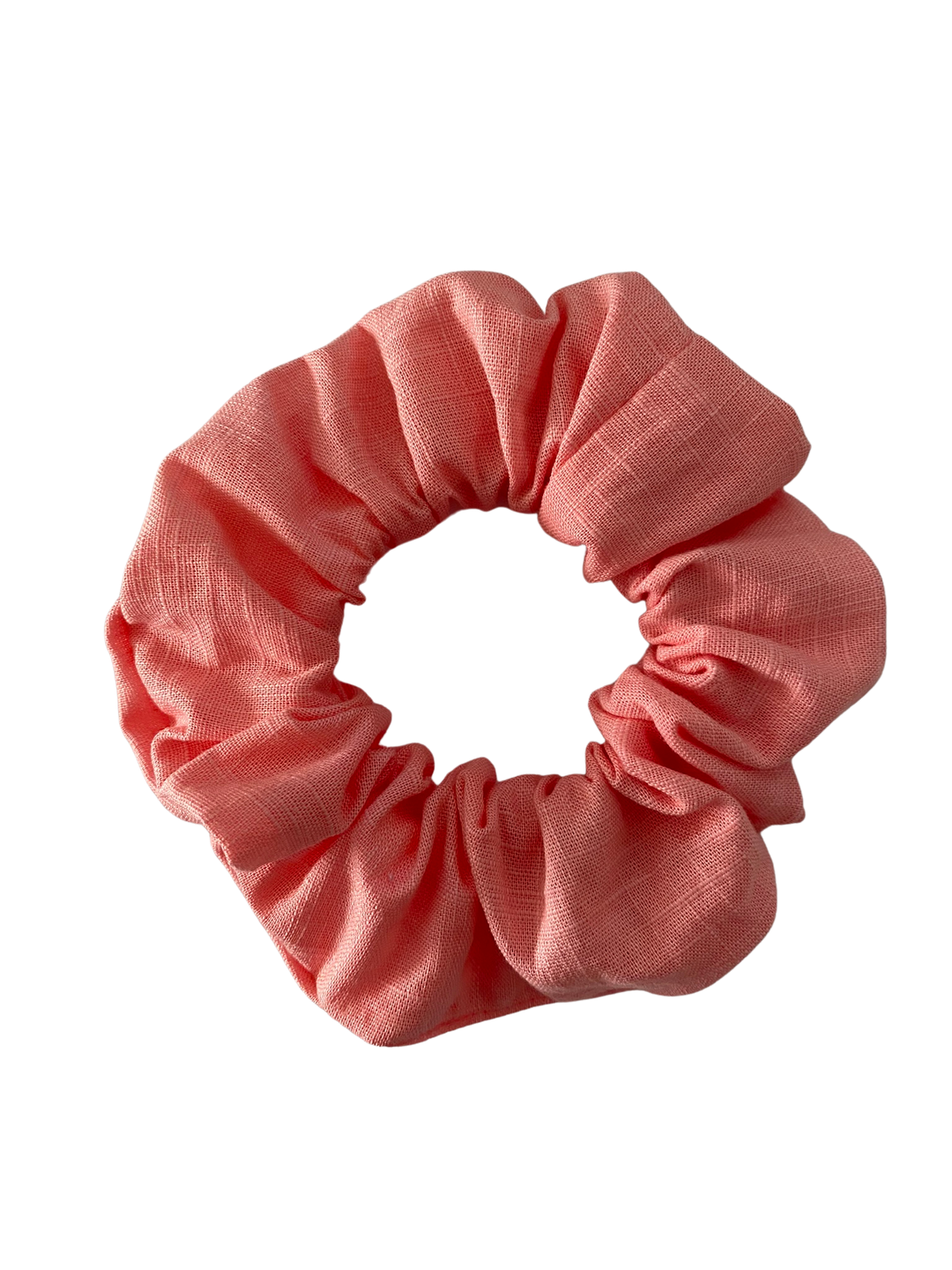 Pink Icing Linen Scrunchie