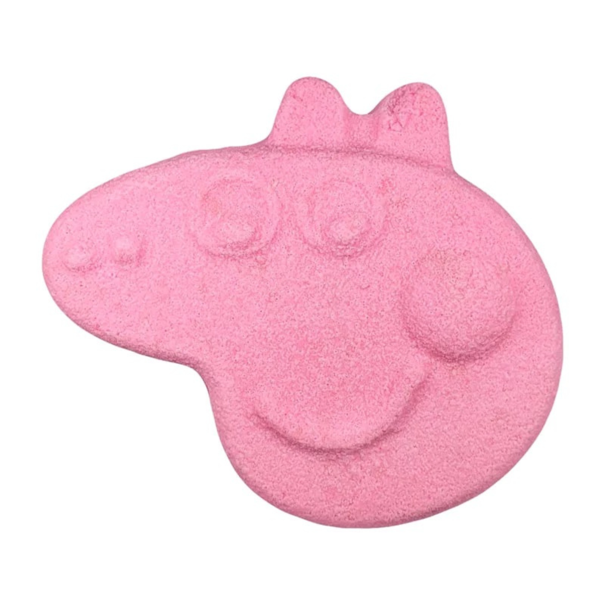 Pink Pig Bath Bomb – Handmade, vegan, cruelty-free, and skin-friendly. A fun, fizzy bath treat with sweet fruity scents for a bubbly, piggy-perfect soak!