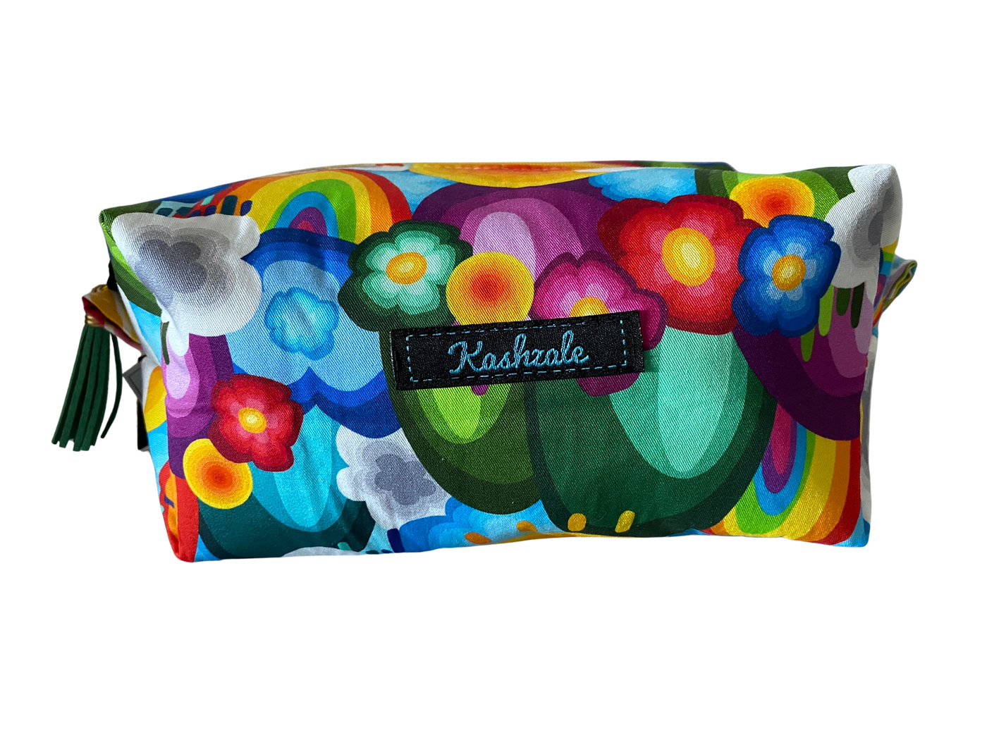 Rainbow Land Large Size Box Cosmetic Bag
