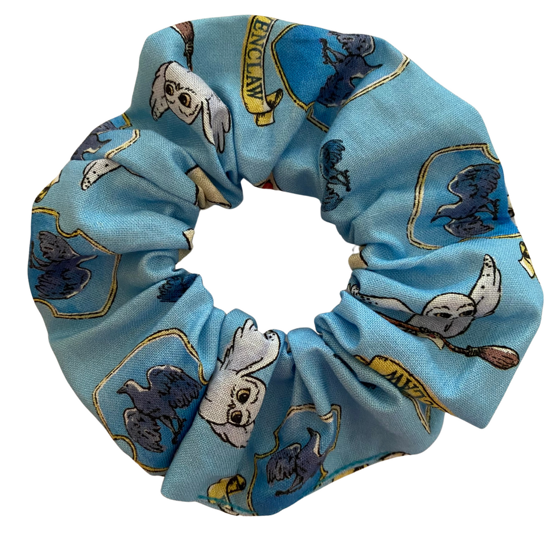 Harry Potter Ravenclaw House Scrunchie is handmade from soft woven cotton fabric and finished with high-quality braided elastic, available in four sizes.