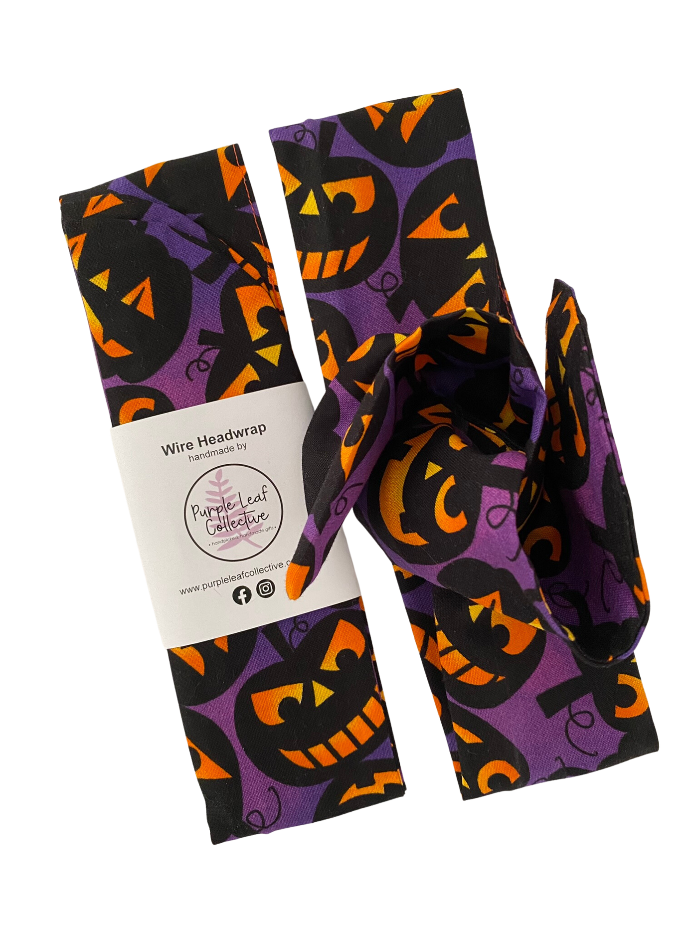 Spooky Jack-O-Lantern Wire Headwrap