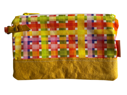 Sunny Fields Bright Plaid Mini Clutch Purse