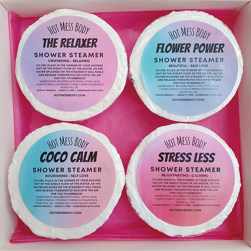 The Relaxing Shower Steamer Gift Box - 4 Pack