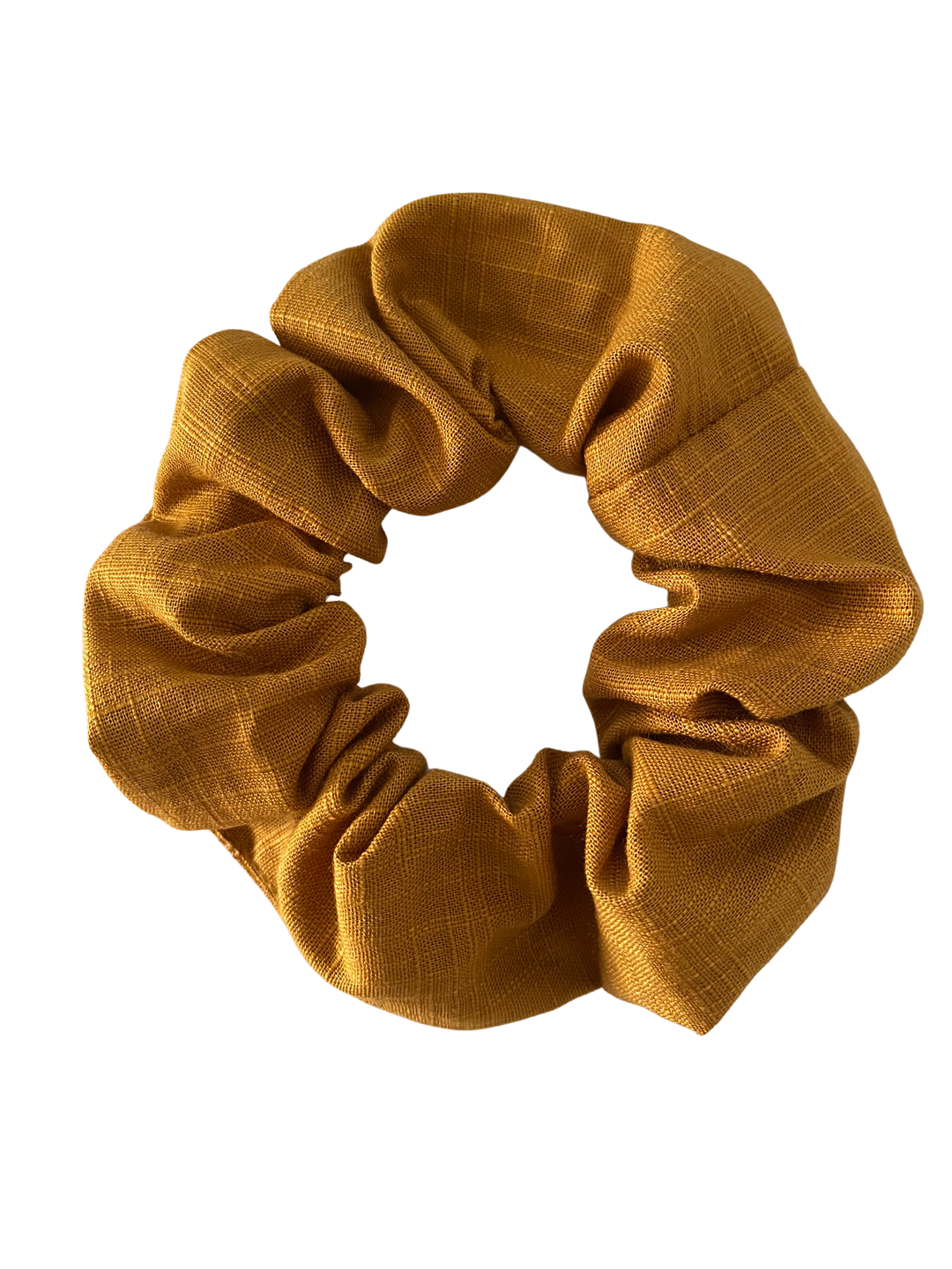 Tumeric Linen Scrunchie