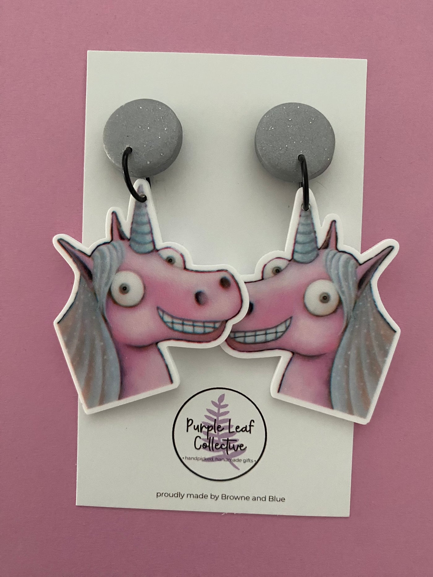 Unicorn Thelma Stud Dangle Earrings